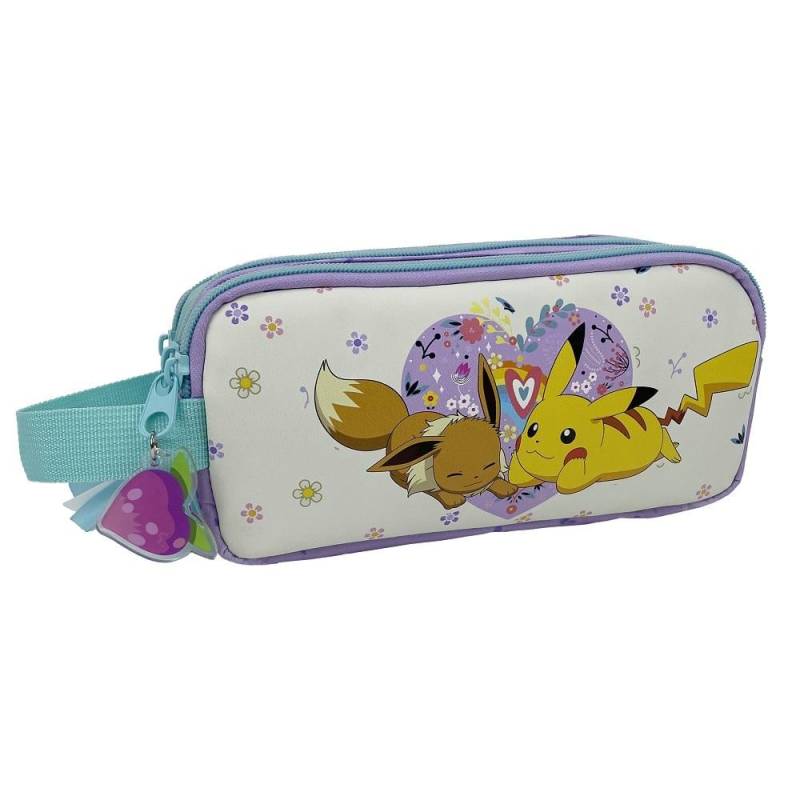 POKEMON - Collection Flower - Trousse Triple Rectangulaire