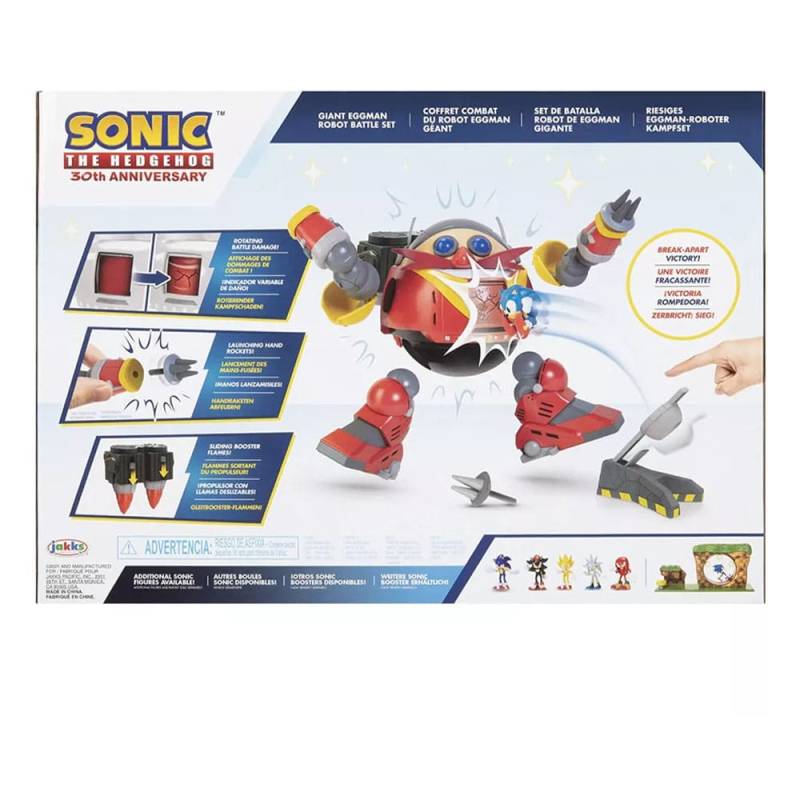 Sonic - The Hedgehog playset Giant Eggman Robot Battle Set