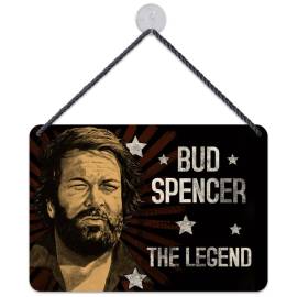 Bud Spencer panneau métal The Legend 16,5 x 11,5 cm