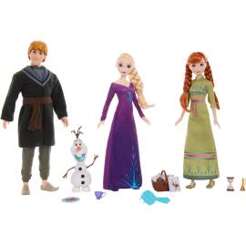 3 Figurines LA REINE DES NEIGES - Elsa Anna Kristof et Olaf