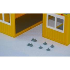 4 pieds simples pour bungalow de chantier - miniature