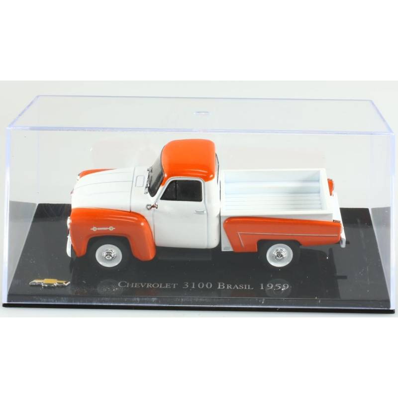 CHEVROLET 3100 Brazil 1959 pick-up orange et blanc