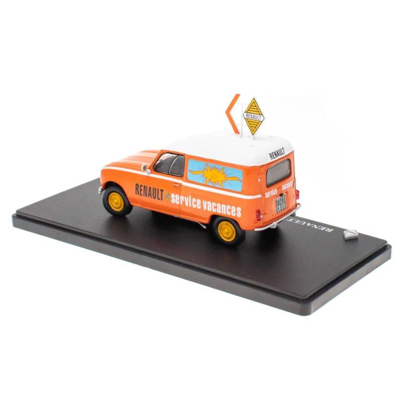 RENAULT 4 fourgonnette Service vacances orange