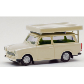 TRABANT 601S Universal avec tente de toit Blanc nacré