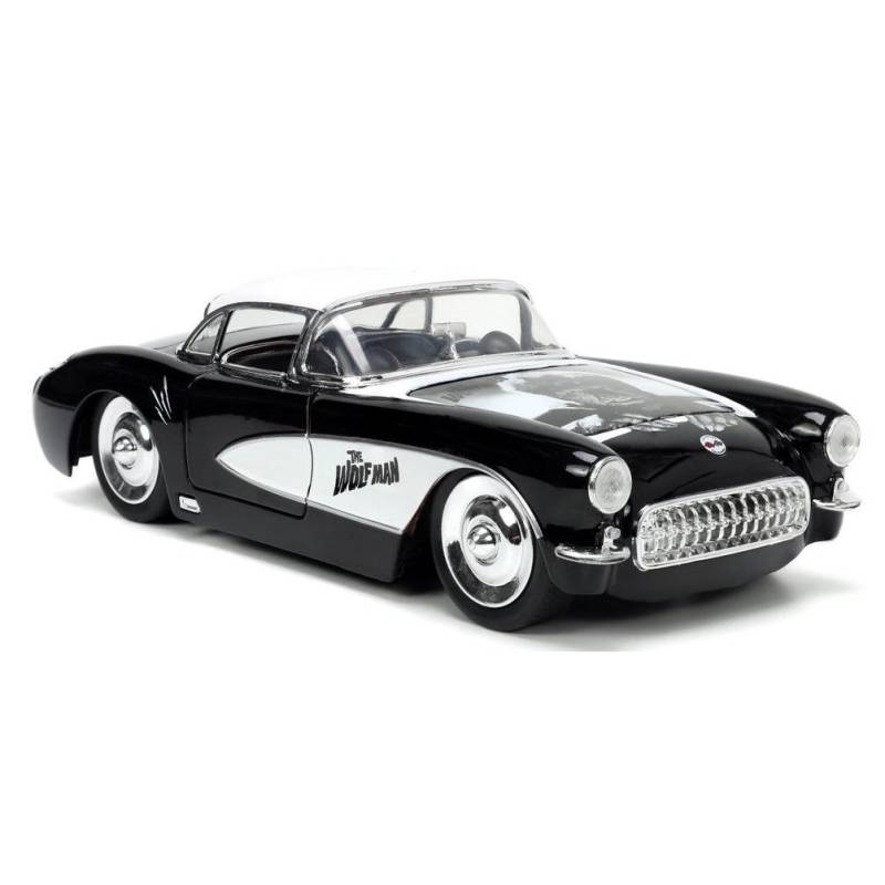 CHEVROLET Corvette avec figurine WOLFMAN Noir 1957