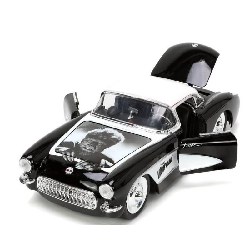 CHEVROLET Corvette avec figurine WOLFMAN Noir 1957