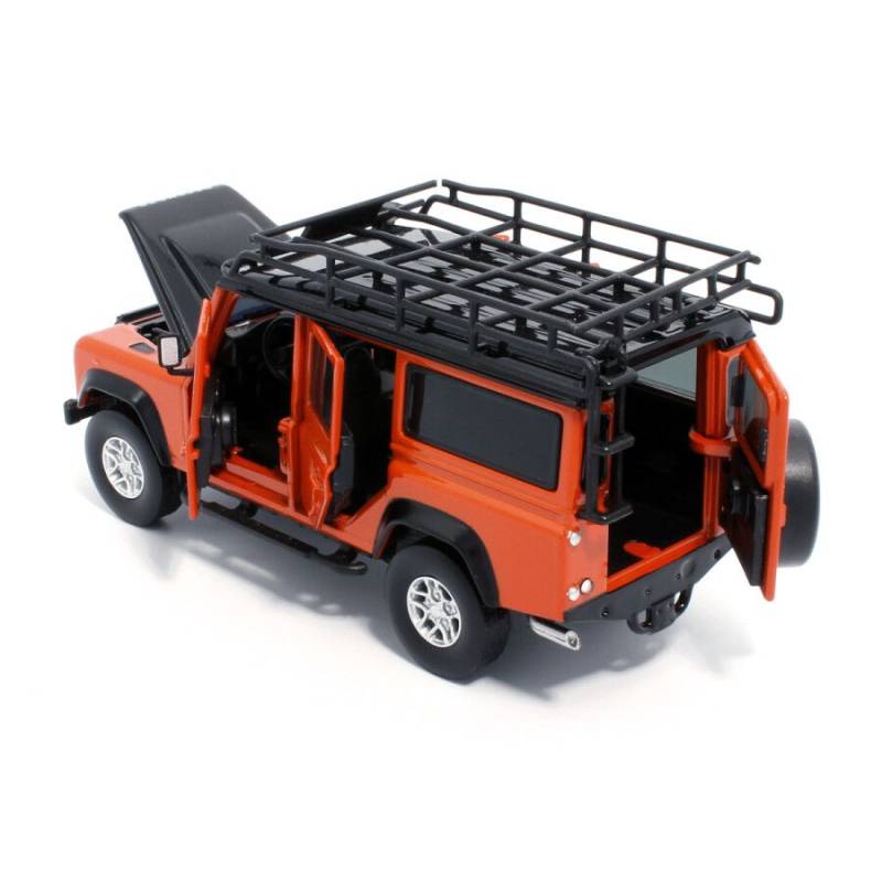 LAND ROVER defender 110 Orange avec sons et lumières