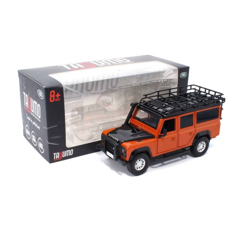 LAND ROVER defender 110 Orange avec sons et lumières