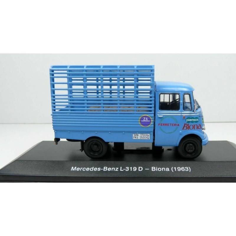 Miniature de camion MERCEDES-BENZ L-319 D 4x2 Porteur 1963 BIONA sous blister