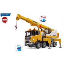 Miniature SCANIA Super 560R 8x4 avec grue LIEBHERR