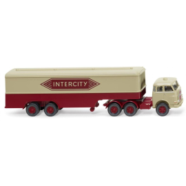 Miniature Semi-remorque MAN 6X4 Pausbacke Intercity remorque 2 essieux