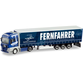 Miniature MAN TGX XXL 4x2 avec remorque bâchée 3 Essieux FERNFAHRER