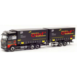 Miniature MERCEDES Actros 6x2 Porteur avec remorque 2 Essieux OLAF