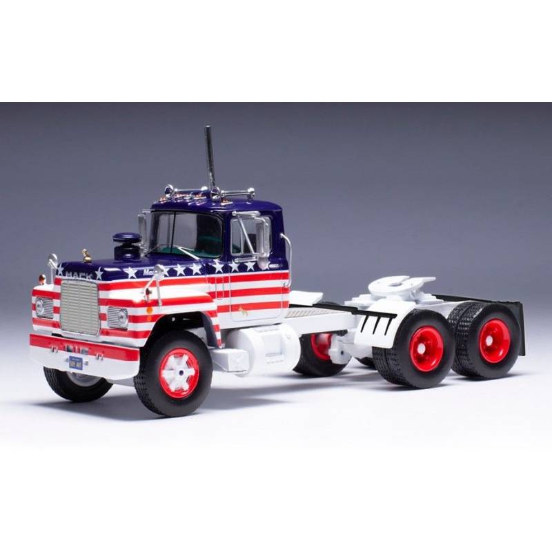 Miniature MACK R-Serie 6x4 1966 Rouge et bleu