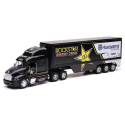 Miniature PETERBILT 6x4 avec remorque 3 Essieux ROCKSTAR Husqvarna