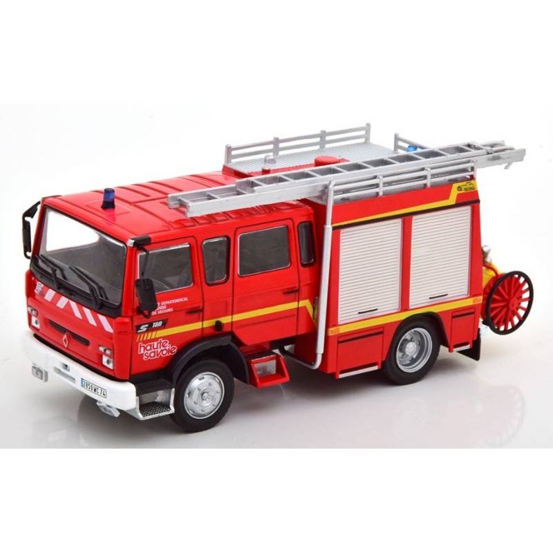 Miniature pompier RENAULT VI S180 Mildliner Gallin 1993 pompier Service Départemental d'Incendie de Haute Savoie vendu sous bli