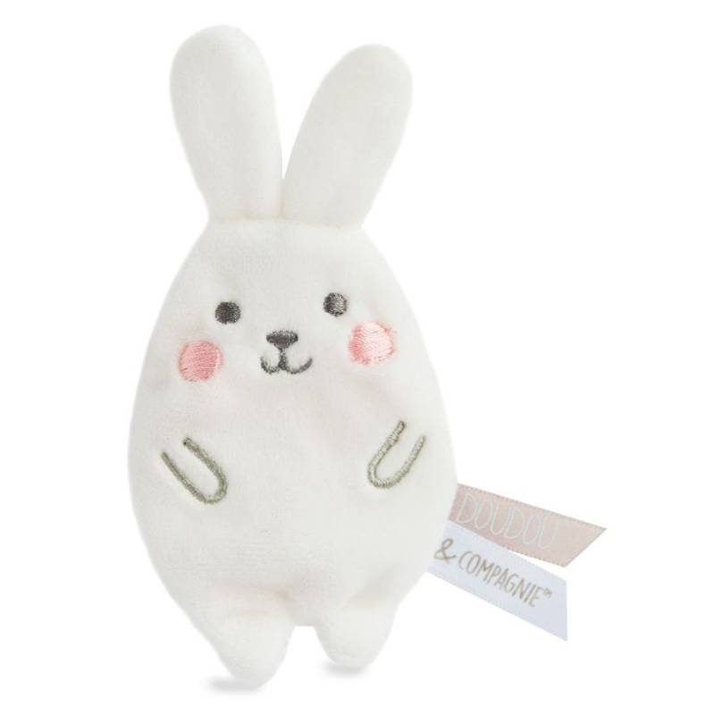 Peluche Clip Vanille/fraise - Lapin Blanc