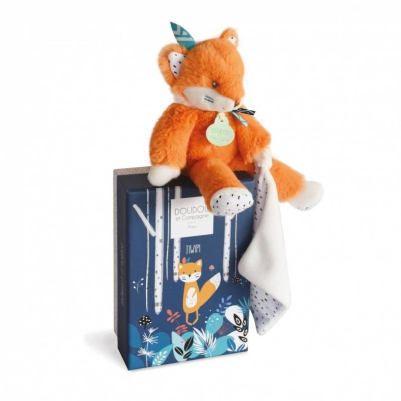 Peluche TIWIPI RENARD - Pantin avec Doudou