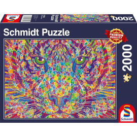  Puzzle 2000 pièces Tigre coloré