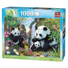  Puzzle 1000 pièces Famille de Panda