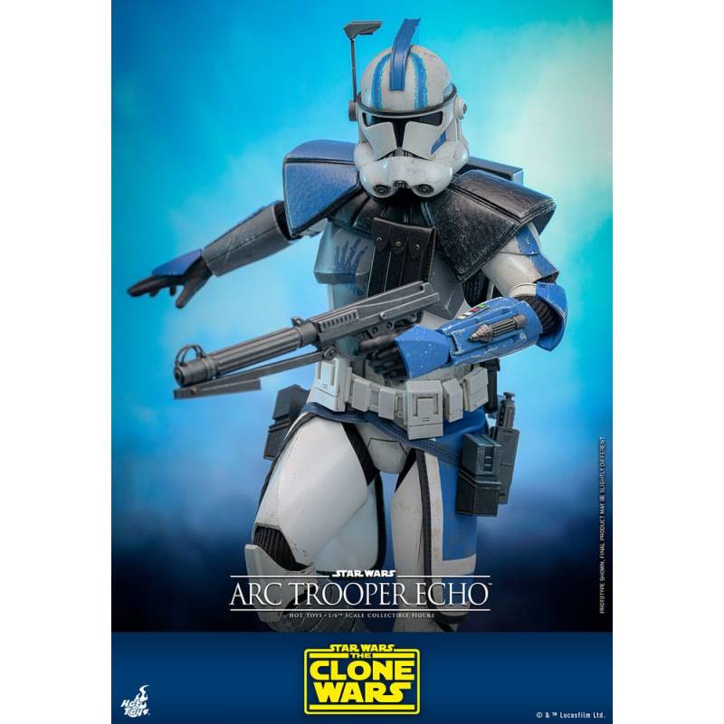 Star Wars: The Clone Wars figurine 1/6 Arc Trooper Echo 30 cm