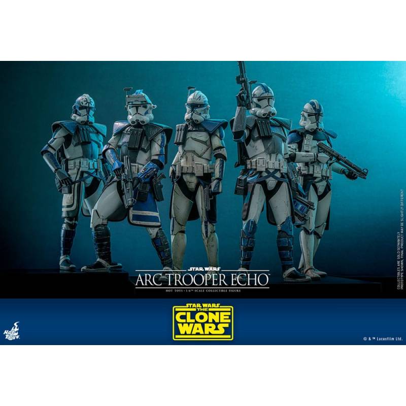 Star Wars: The Clone Wars figurine 1/6 Arc Trooper Echo 30 cm