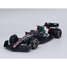 ALFA ROMEO F1 C43 TEAM STAKE 24 GUANYU ZHOU GRAND PRIX D'ITALIE MONZA 2023 (PACKAGING PREMIUM AVEC CASQUE)