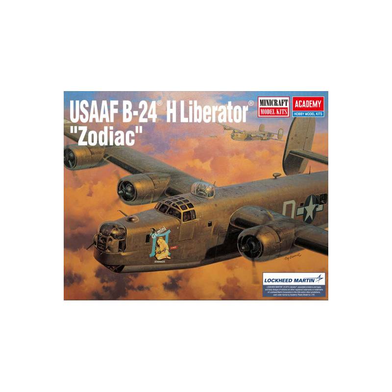 Maquette d’avion en plastique USAAF B-24H Liberator « ZODIAC » 1:72