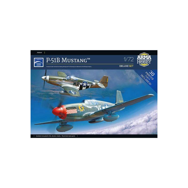 Coffret de 2 maquettes - P-51B Mustang Deluxe set 1:72