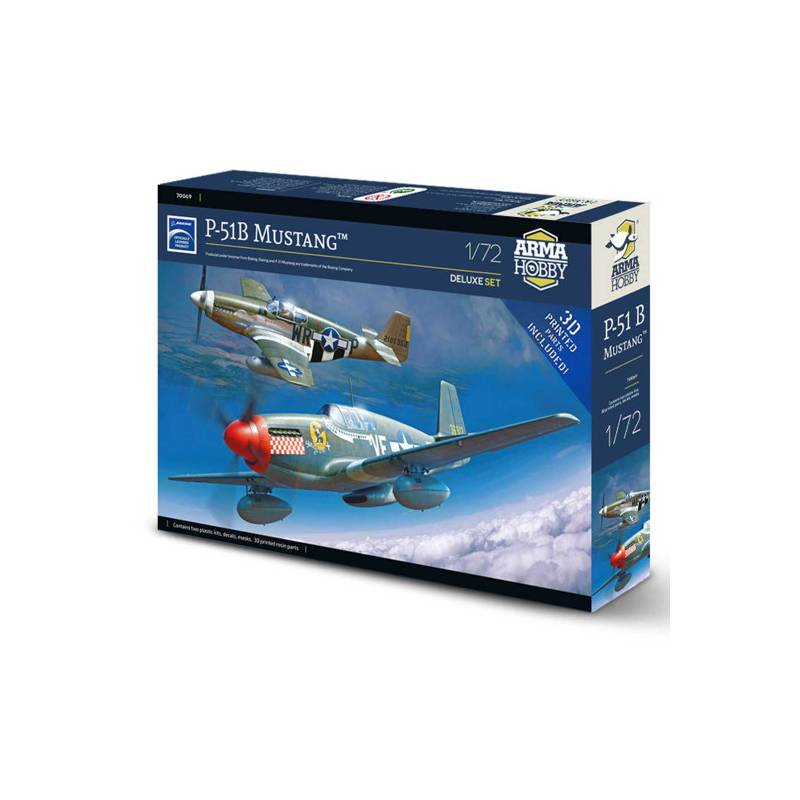 Coffret de 2 maquettes - P-51B Mustang Deluxe set 1:72