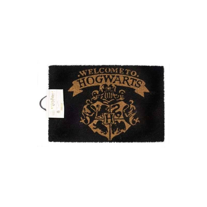 Harry Potter Welcome To Hogwarts Black Doormat