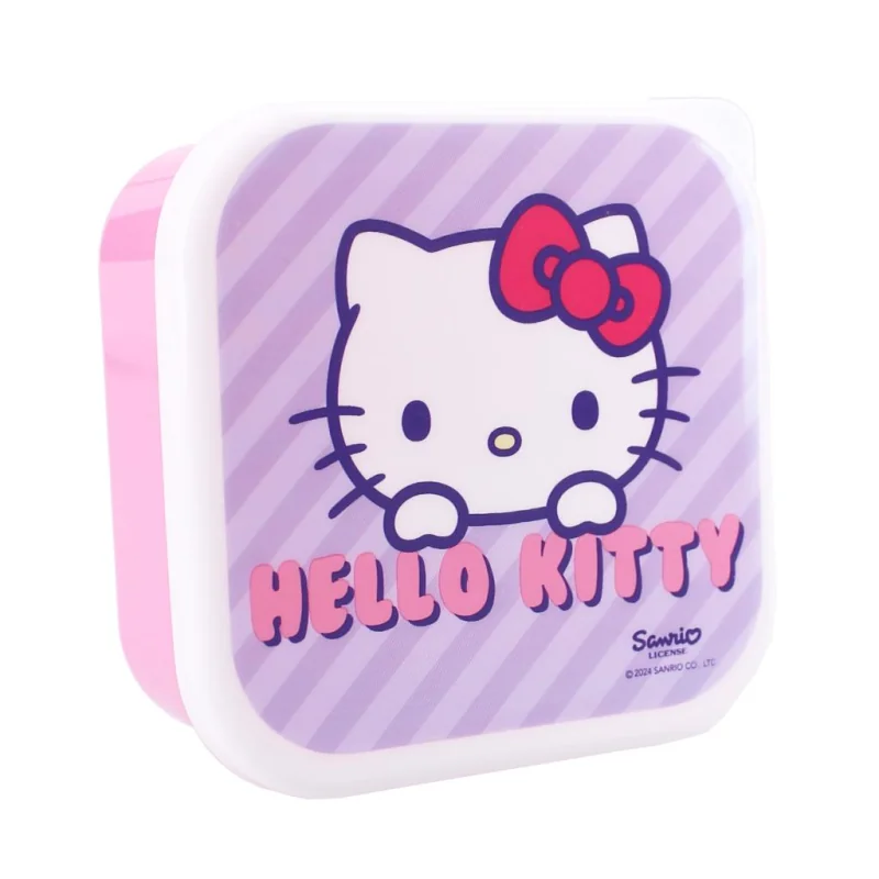 HELLO KITTY - Fresh Bites - Boîtes à Snack - 3 pcs