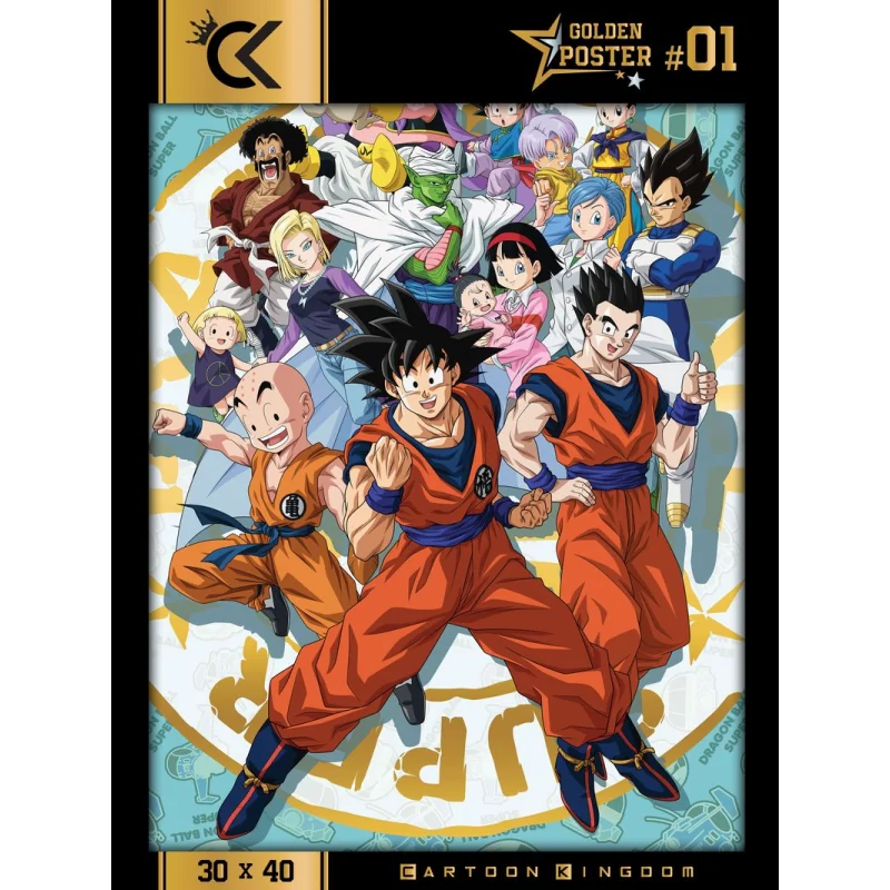 Posters et wallscrolls DBZ Dragon Ball Super Golden Poster Personnages