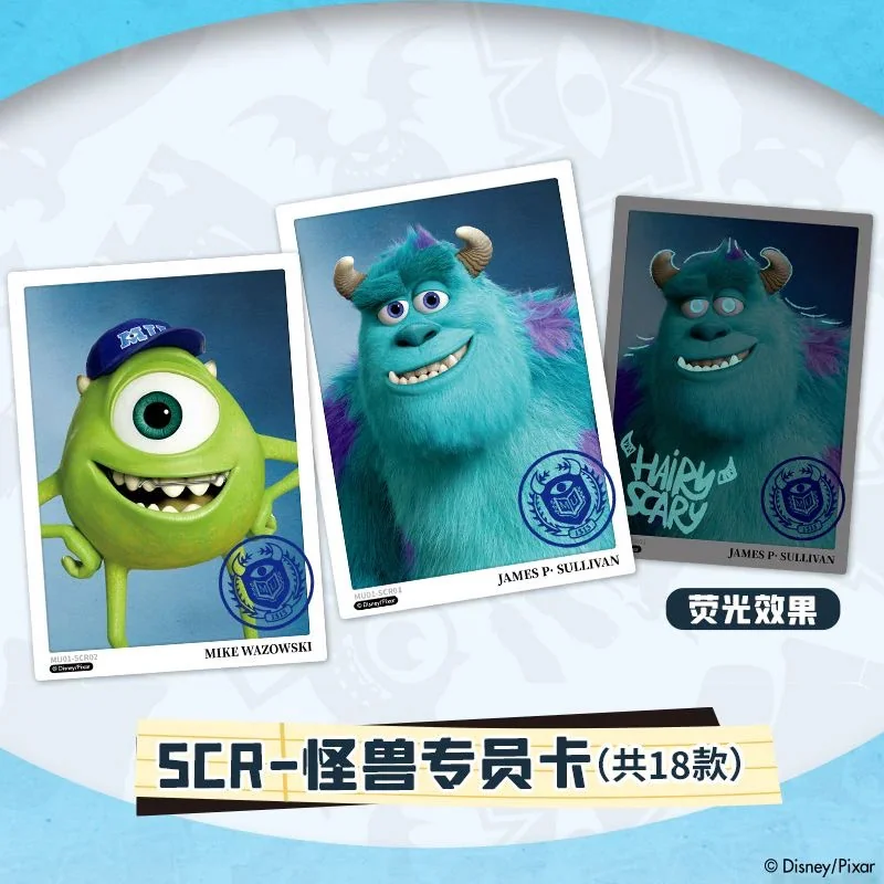 Carte à collectionner Disney Cardfun Monsters University Deluxe Edition Boite 10 Boosters 4 Cartes