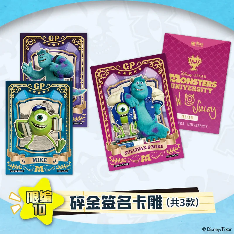 CARD FUN Disney Cardfun Monsters University Deluxe Edition Boite 10 Boosters 4 Cartes