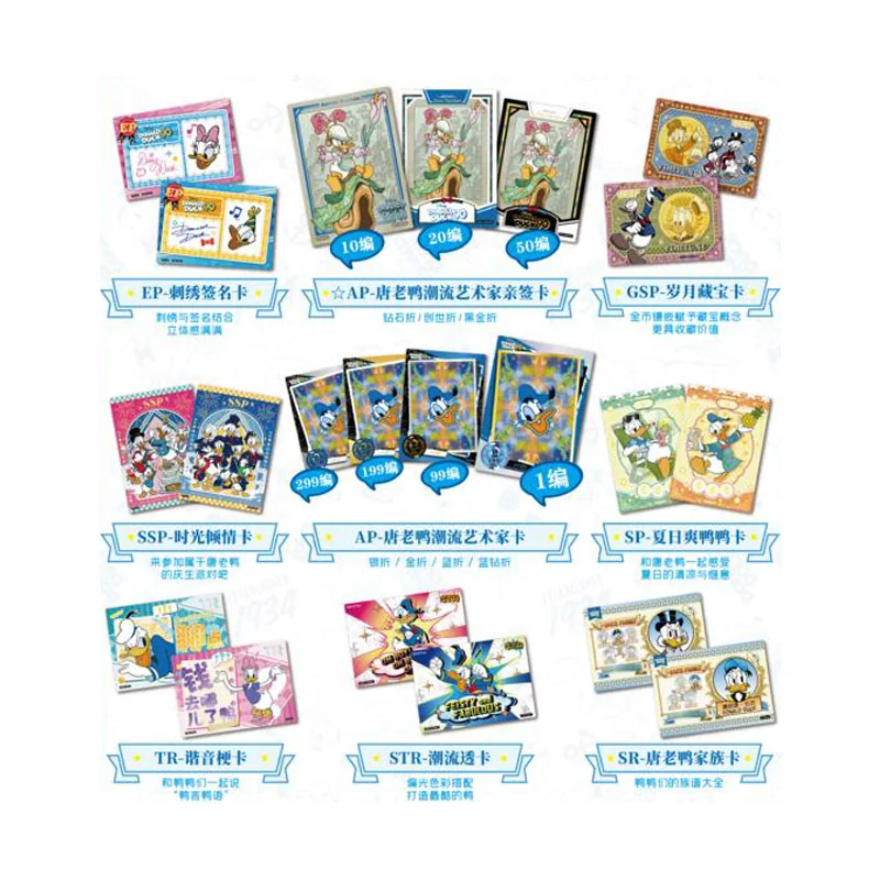 Carte à collectionner Disney Cardfun Donald Duck 90Th Anniv Boite 10 Boosters 4 Cartes