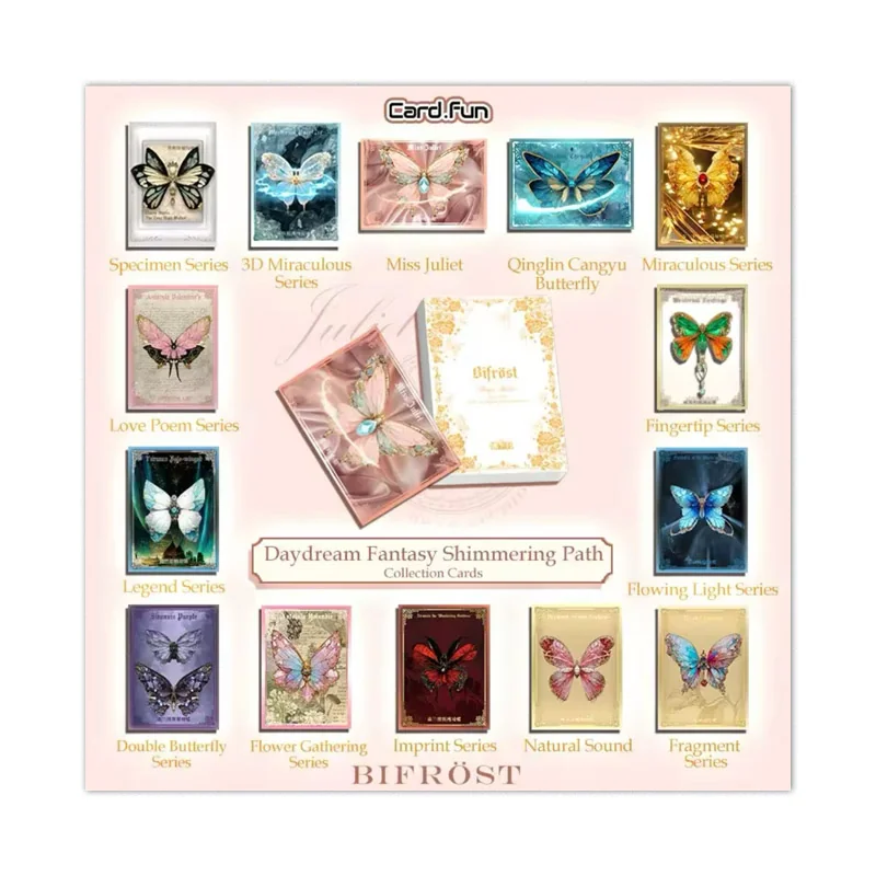 CARD FUN Bifröst Bryx Studio Cardfun Shimmering Path Butterfly Collection Card Boite 5 Boosters 1 Carte