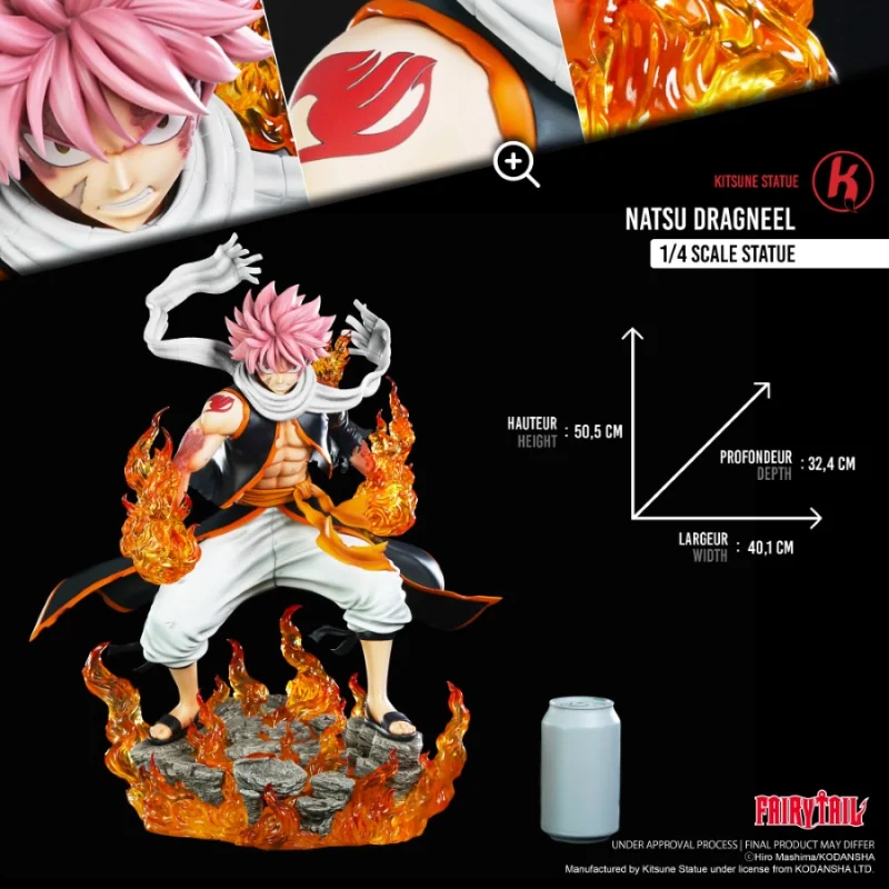 KITSU04 Fairy Tail Statue 1/4 Natsu Dragneel 50,5cm