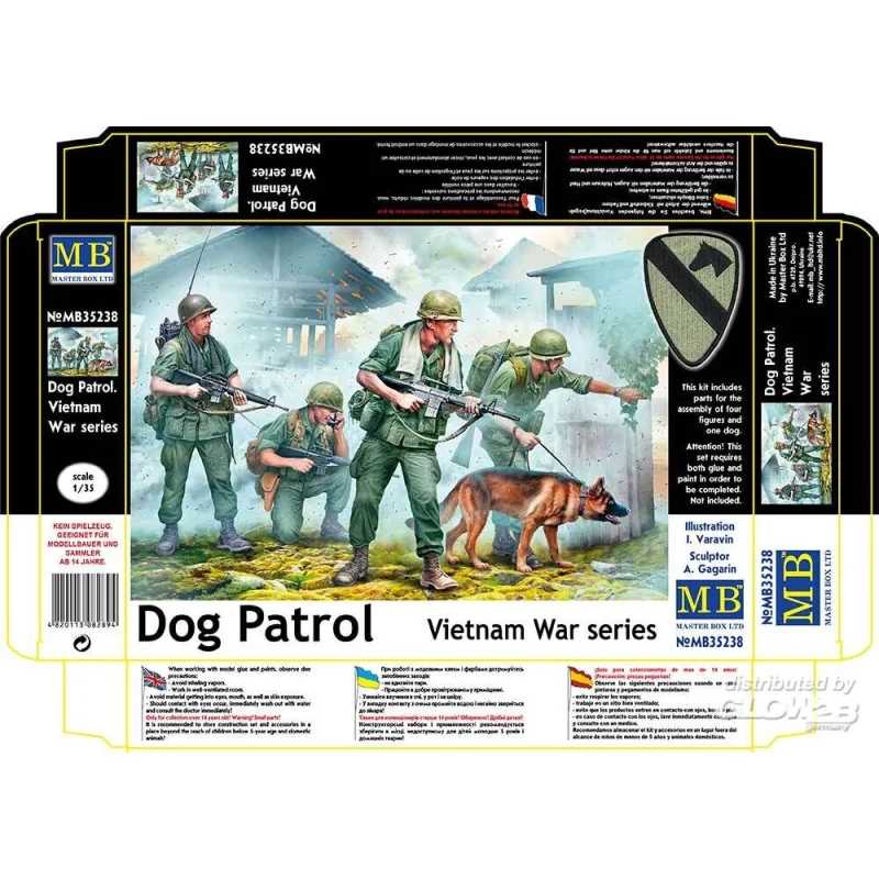 Maquette Dog Patrol. Vietnam War series