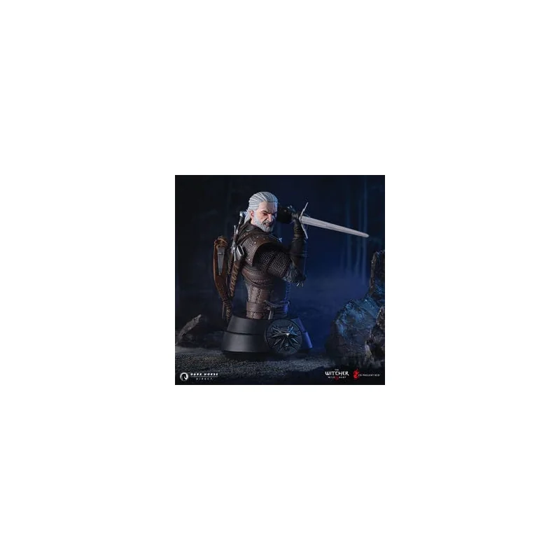  Witcher 3 Wild Hunt buste Geralt 15 cm