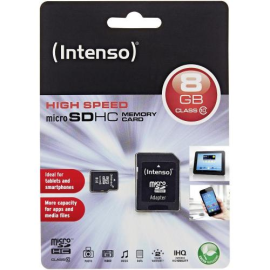  MicroSD 8 GB + adaptateur (Classe 10)
