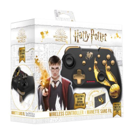  Harry Potter - Manette Switch Sans Fil Câble 1M + Sticker pour dock Switch - Vif d'Or
