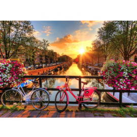  Puzzle en bois – Vélos en Amsterdam – 1010 pcs (100 pcs uniques)