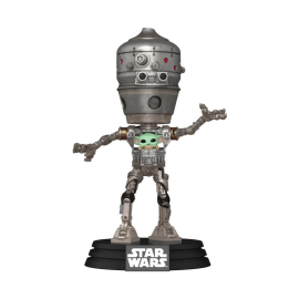 Star Wars: The Mandalorian POP! Deluxe Vinyl bobblehead figurine IG-12 with Grogu 17 cm