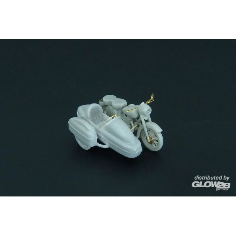 Maquette de voiture JW 250 ,,Kýva?ka‘‘ r 1956 w sidecar Velorex 560