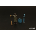 Maquette de voiture Street sweeper and parking meter