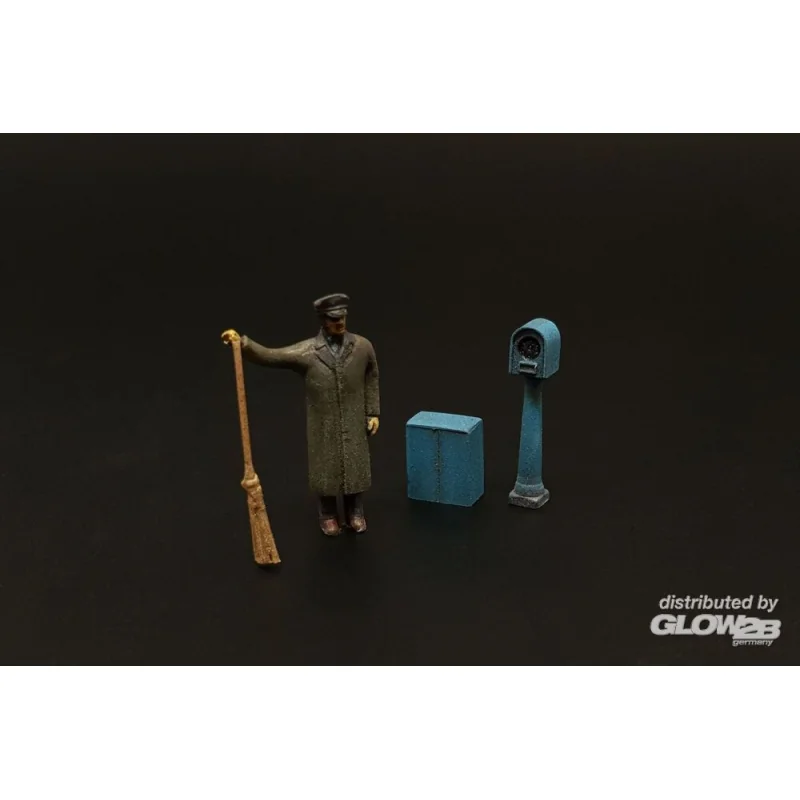 Maquette de voiture Street sweeper and parking meter