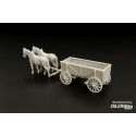 Maquette Horse drawn wagon