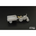 Maquette militaire Tractor Svoboda with trailer