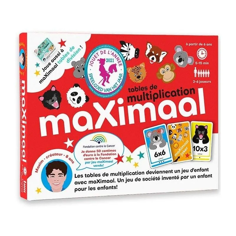 Jeu de société MAXIMAAL : Tables De Multiplication